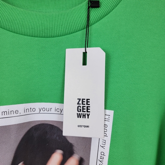 🆕️ZGY ZEE Oversized Crewneck Graphic Sweatshirt - Picture 4 of 8